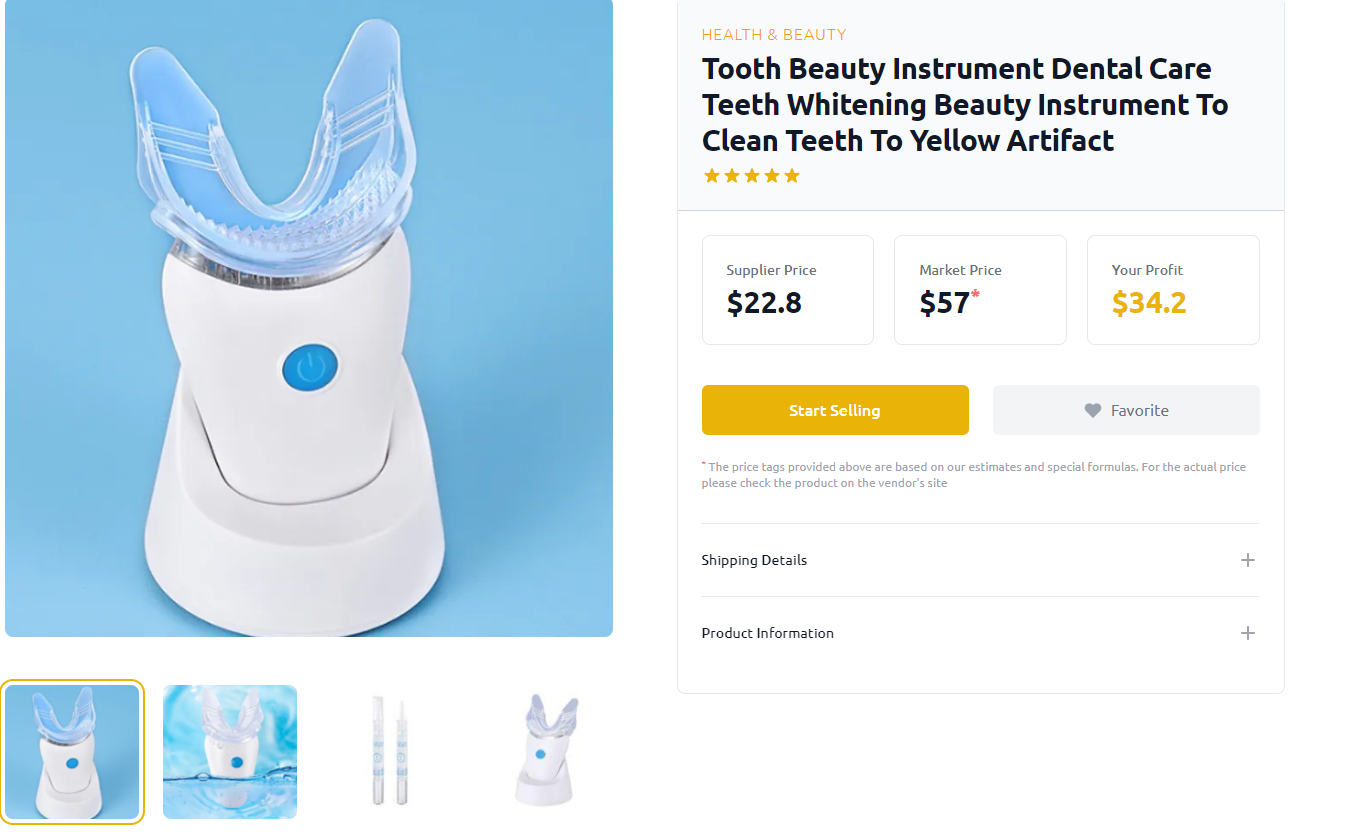 teeth whitening instrument 